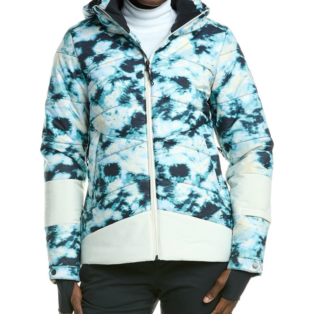 Spyder Black and Blue Tie-Dye Jacket and Pants